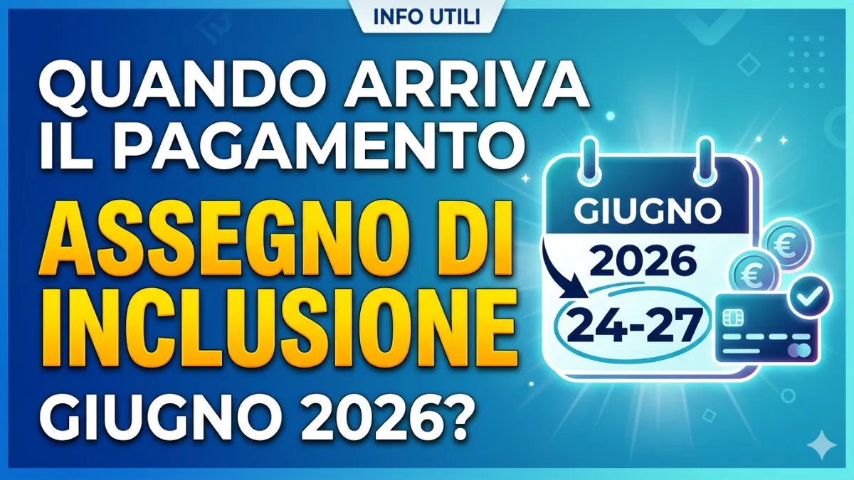 Quando arriva il pagamento Assegno di inclusione Giugno 2026?